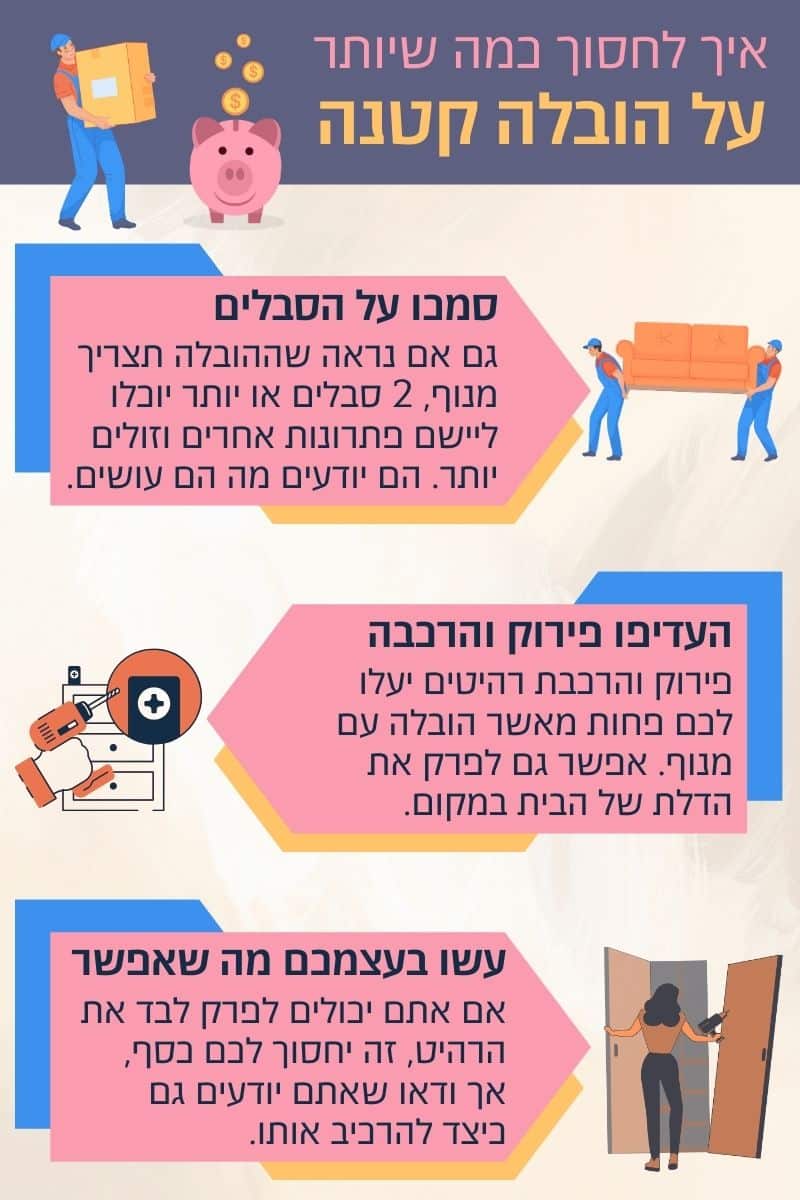 איך לחסוך על הובלה קטנה